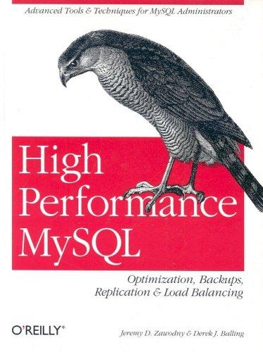 Jeremy D. Zawodny: High performance MySQL (Paperback, 2004, O'Reilly)