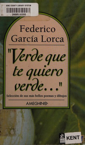 Federico García Lorca: Verde Que Te Quiero Verde Seleccion De S (Paperback, Spanish language, 1997, Libros Sin Fronteras)