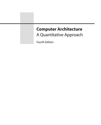 John L. Hennessy, David A. Patterson: Computer architecture (Paperback, 2007, Morgan Kaufmann)