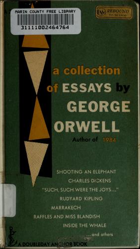 George Orwell: A collection of essays (1954, Doubleday)