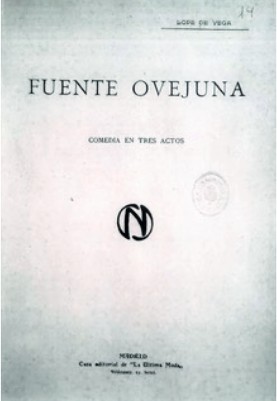 Lope de Vega: Fuente Ovejuna (Spanish language, 1909, Casa Editorial de La Última Moda)