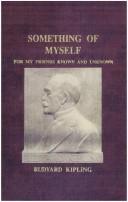 Rudyard Kipling: Something of myself (1998, Asian Educational Services)