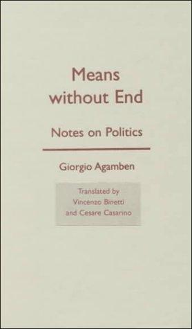 Giorgio Agamben: Means Without End (Hardcover, 2000, University of Minnesota Press)