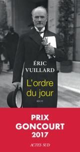 Éric Vuillard: L'ordre du jour (French language)