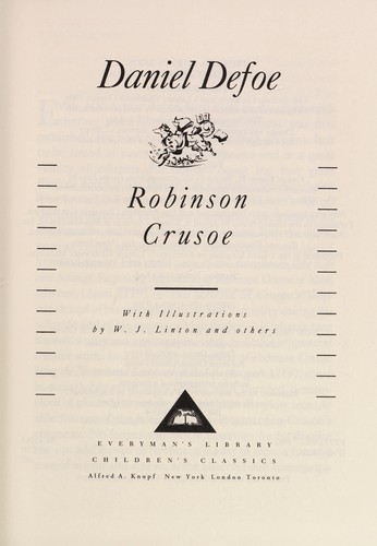 Daniel Defoe: Robinson Crusoe (Hardcover, Atheneum)