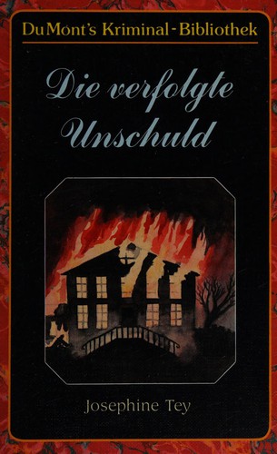 Josephine Tey: Die verfolgte Unschuld (German language, 1990, DuMont)