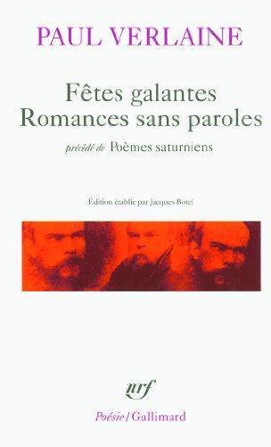 Paul Verlaine: Fêtes galantes (French language, 1973)