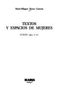 María-Milagros Rivera Garretas: Textos y espacios de mujeres (Europa siglos IV-XV) (Spanish language, 1990, Icaria)