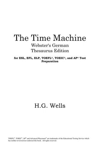 H. G. Wells: The time machine (EBook, 2005, ICON Classics)