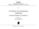 Gottfried von Strassburg: Gottfried von Strassburg, Tristan (German language, 1974, A. Kümmerle)