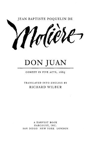 Molière: Don Juan