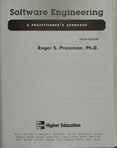 Roger S. Pressman: Software Engineering Software Engineering (Paperback, 2004, MCGRAW HILL)