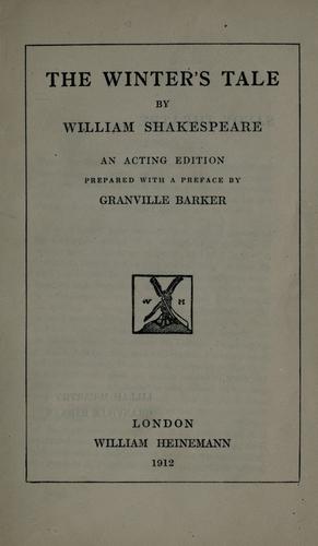 William Shakespeare: The winter's tale (1912, W. Heinemann)