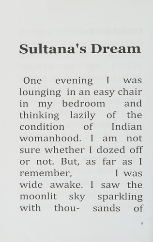 Roquia Sakhawat Hussain: Sultana's Dream (2017, CreateSpace Independent Publishing Platform)