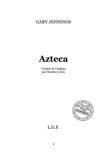 Gary Jennings: Azteca (Paperback, 1991, LGF, Distribooks Inc)