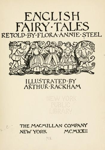 Flora Annie Webster Steel: English fairy tales (1922, Macmillan)