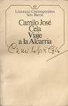 Camilo José Cela: Viaje a la Alcarria (1985, Seix Barral)