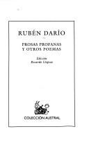 Rubén Darío: Prosas profanas y otros poemas (Spanish language, 1998, Espasa Calpe)