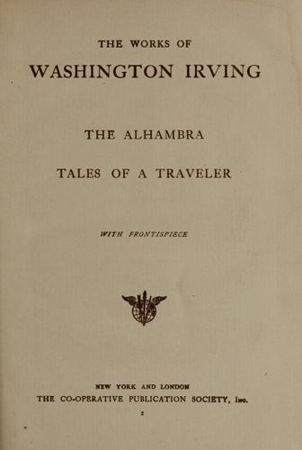 Washington Irving: ... The Alhambra. (The co-operative publication society)