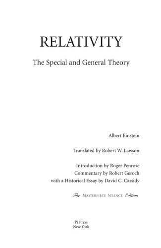 Albert Einstein: Relativity (2005, Pi Press)