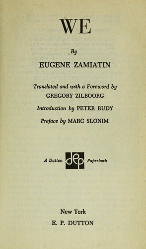 Yevgeny Zamyatin: We (Paperback, 1959, Plume)