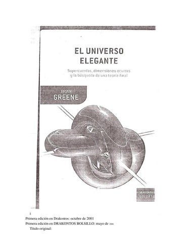 Brian Greene: El universo elegante (2001, Crítica)