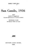 Camilo José Cela: San Camilo, 1936 (French language, 1974, Michel)