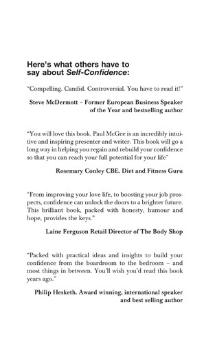 Paul McGee: Self-confidence (2010, Wiley, Capstone)