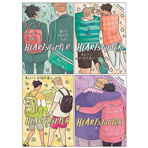 Alice Oseman, Heartstopper Volume Three By Alice Oseman, 978-1444952773, 1444952773, 9781444952773, Heartstopper Volume One By Alice Oseman, 978-1444951387, 1444951386, 9781444951387, Heartstopper Volume Four By Alice Oseman, 978-1444952797, 144495279X, 9781444952797: Heartstopper Series Volume 1-4 Books Set By Alice Oseman (Paperback, 2021, Hodder Children's Books)