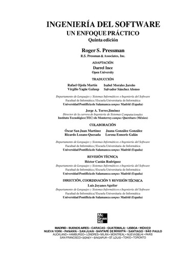 Roger S. Pressman: Ingenieria del Software - Un Enfoque Practico 5b (Paperback, Spanish language, 2002, McGraw-Hill Companies)