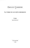 Emilio Carrere: La torre de los siete jorobados (Spanish language, 1998, Valdemar)