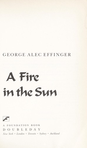 George Alec Effinger: Un fuego en el sol (Spanish language, 1991, Ediciones Martínez Roca)