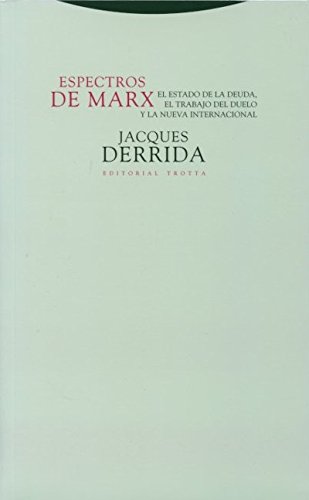 Jacques Derrida: Espectros De Marx