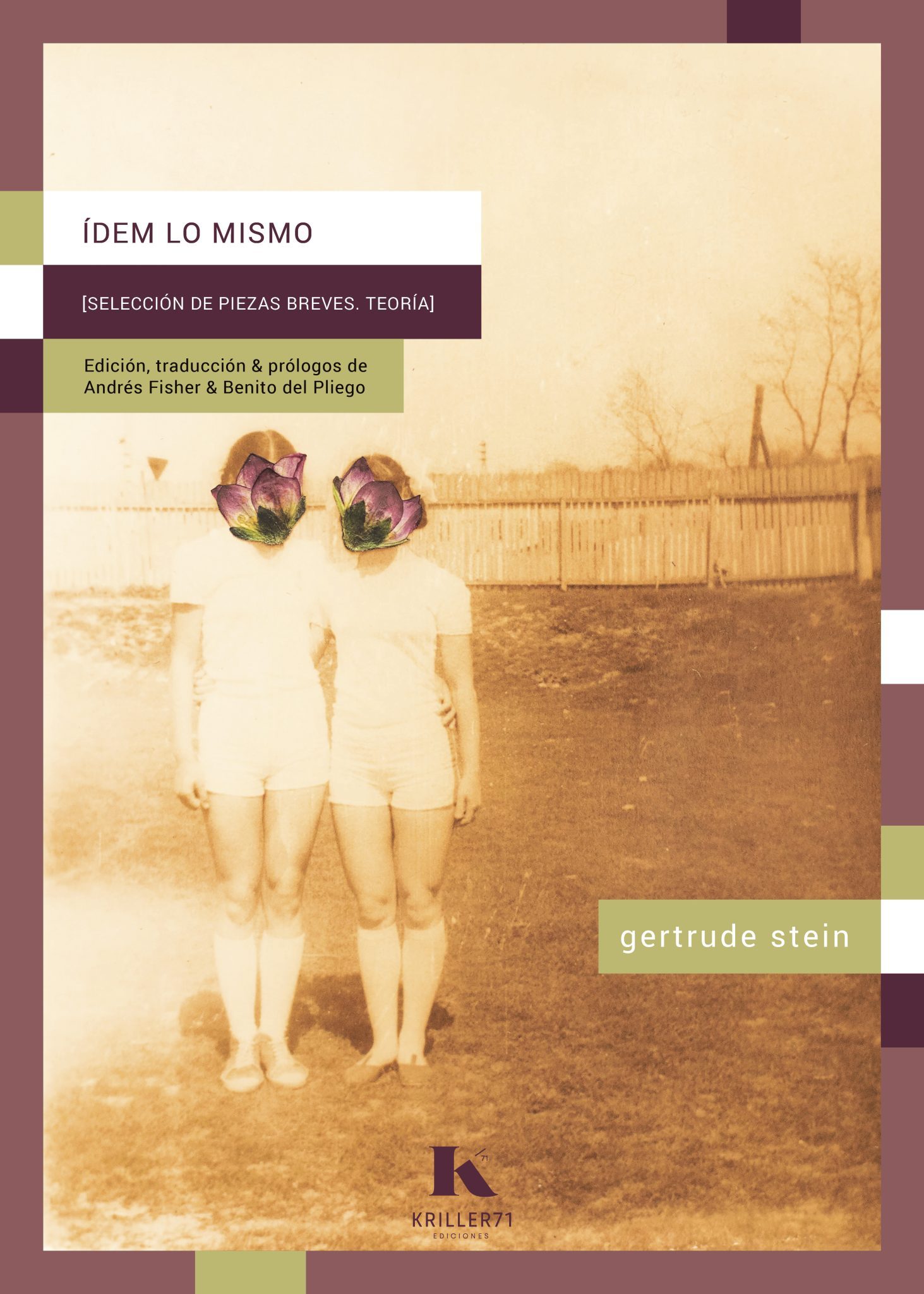 Gertrude Stein, Andrés Fisher ( traducción), Benito del Pliego ( traducción): Ídem lo mismo (Paperback, Español / Castellano / inglés language, 2025, Kriller71 ediciones)