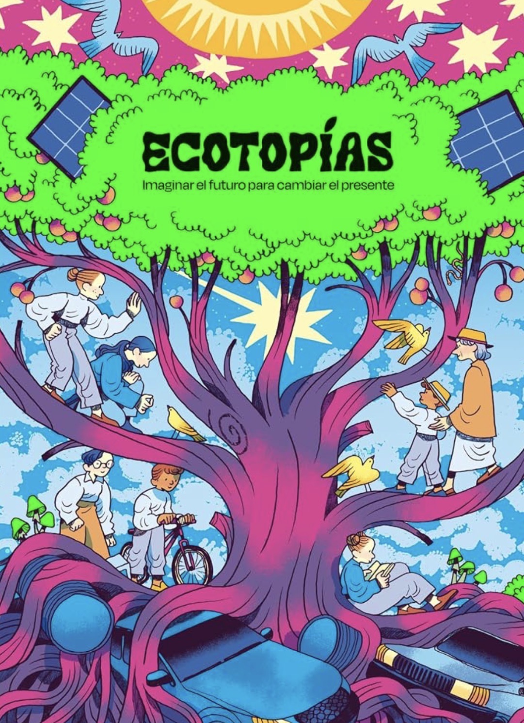 Darío Adanti, Flavita banana, Miguel Brieva, Harkaitz Cano, Iñaki Landa, Cristina Durán, Miguel Ángel Giner Bou, Núria Tamarit Castro, Josune Urrutia Asua: Ecotopías (GraphicNovel, Español / Castellano language, 2024, Astiberri ediciones)