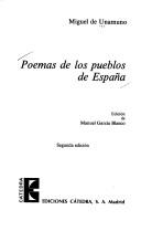 Miguel de Unamuno: Poemas de los pueblos de España (Spanish language, 1975, Ediciones Cátedra)