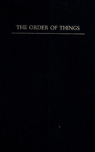 Michel Foucault: The order of things (1971, Pantheon Books)