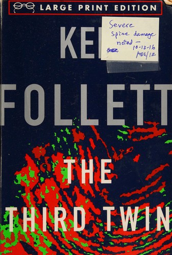 Ken Follett: The  third twin (1996, Random House Large Print in association with Crown Publishers, Inc.)