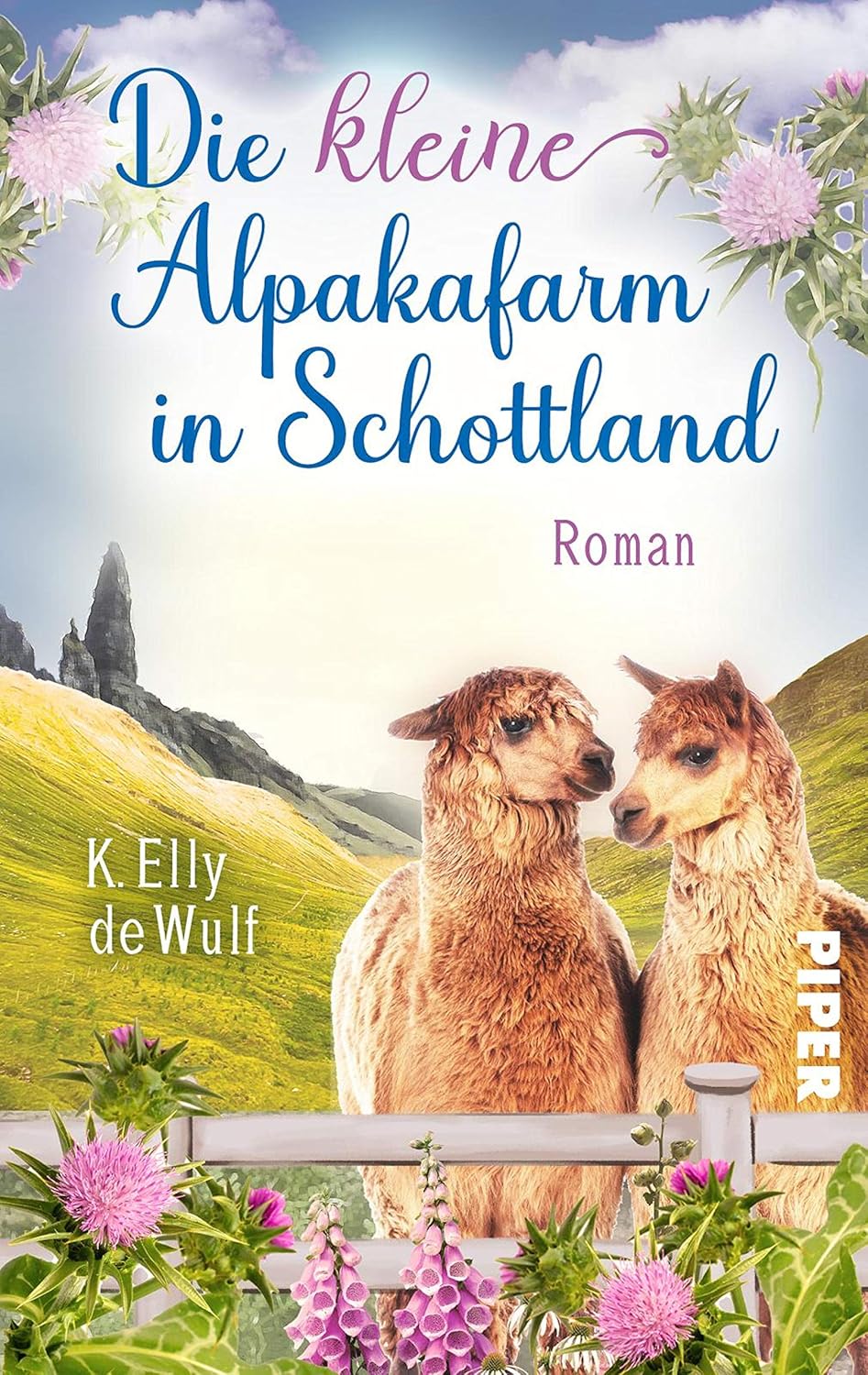 K. Elly de Wulf: Blue Skye (EBook, Deutsch language, between pages by Piper)