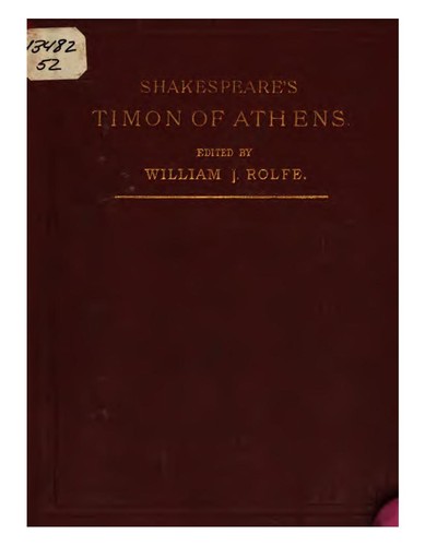 William Shakespeare: Shakespeare's tragedy of Timon of Athens. (1882, Harper & brothers)