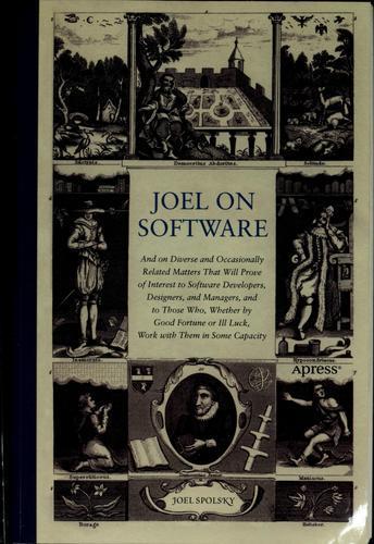 Joel Spolsky: Joel on software (2004)