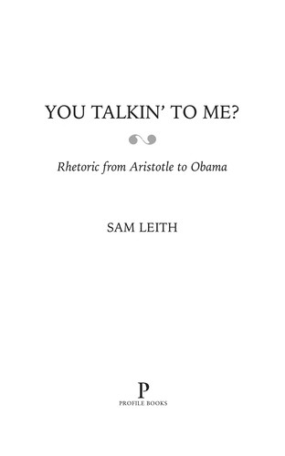 Sam Leith: You talkin' to me? (2011, Profile Books)