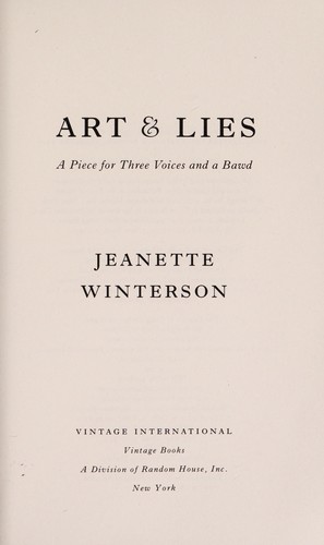 Jeanette Winterson: Art & lies (Paperback, 1996, Vintage International, Vintage Books, Vintage)