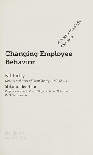 Nik Kinley: Changing employee behavior (2015)