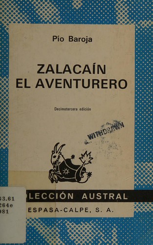 Pío Baroja: Zalacain El Aventurero (Paperback, 1986, Espasa Calpe Mexicana, S.A.)