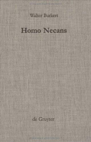 Walter Burkert: Homo Necans (Hardcover, German language, 1997, Walter De Gruyter Inc)