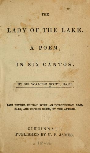 Sir Walter Scott: The lady of the lake. (1840, U. P. James)