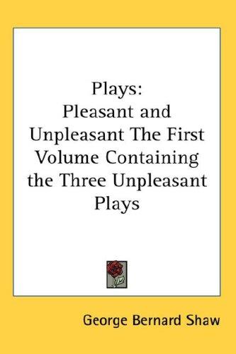 Bernard Shaw: Plays (Hardcover, 2007, Kessinger Publishing, LLC)