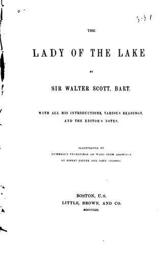 Sir Walter Scott: The Lady of the lake (1853, A. and C. Black)