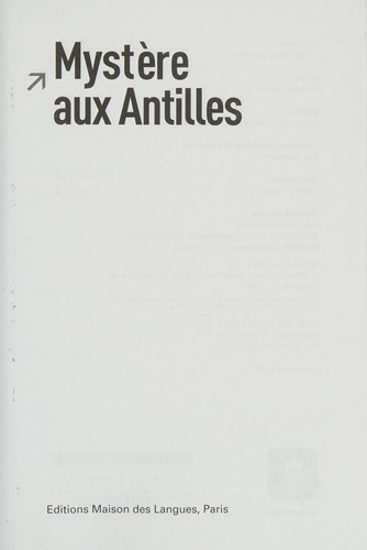 Christian Lause: Mystere Aux Antilles (A1/A2). Lecture + CD (2015, Oxford University Press)